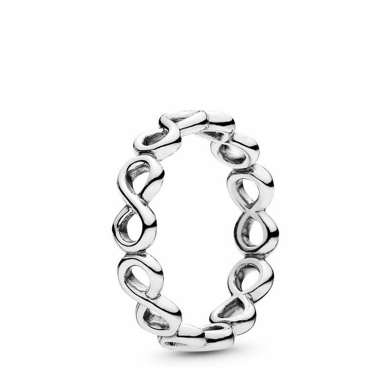 Pandora Infinite Shine Stackable Ring Ireland - Sterling Silver - 410897KST